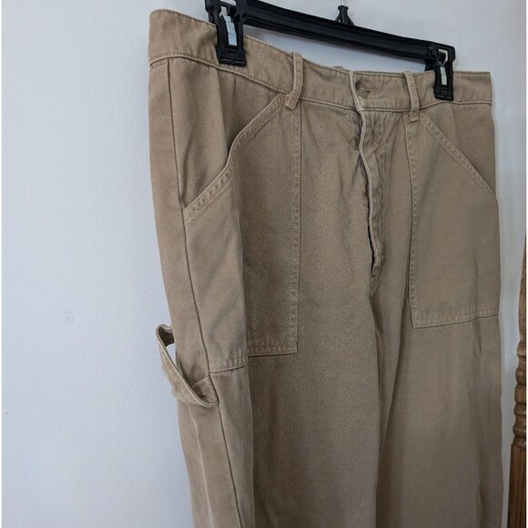 Nili Lotan Tan High Rise Wide Leg Pants Size 12 - Picture 2 of 7